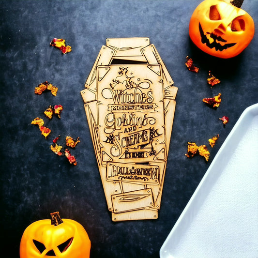 Halloween Holzsarg Modell 1