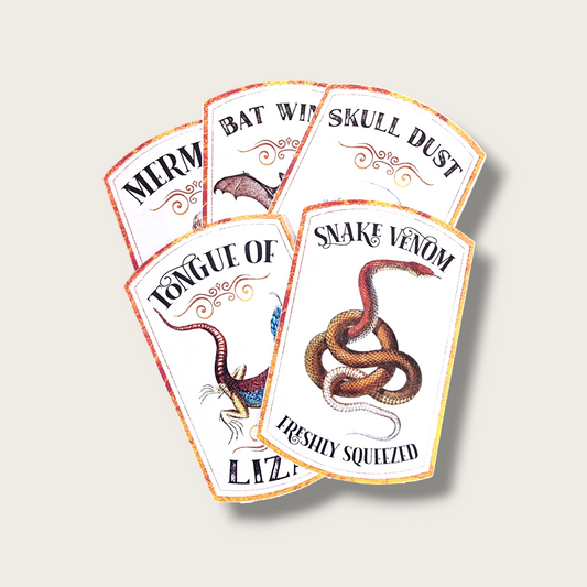 5er-Pack Aufkleber Halloween - Set 3