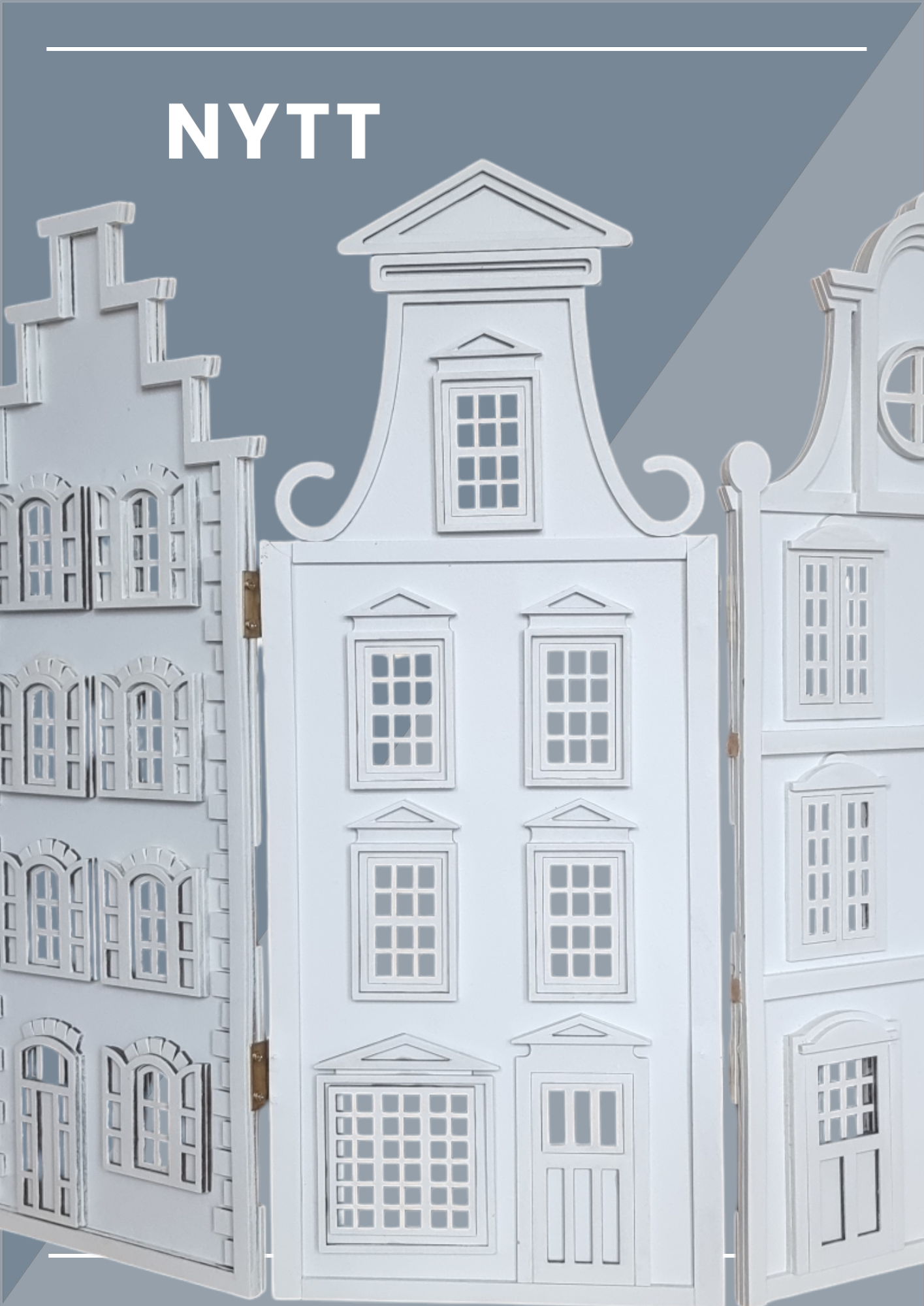 Vikskärm Hus - Modell 1