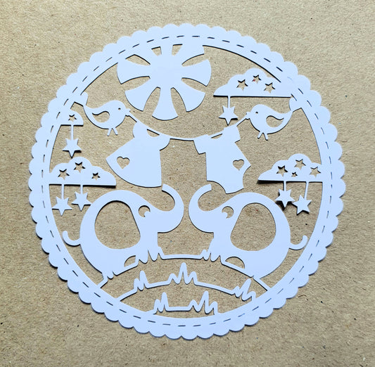 Papierdeko Kindermotiv Kreis