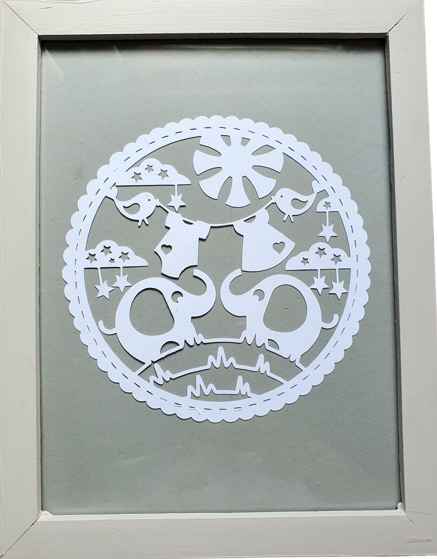 Pappersdekoration barnmotiv cirkel