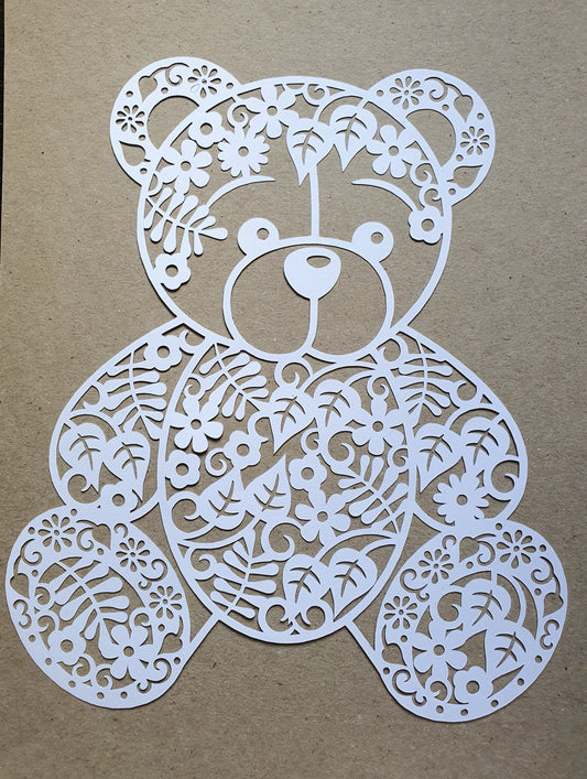 Papierdeko Teddybär