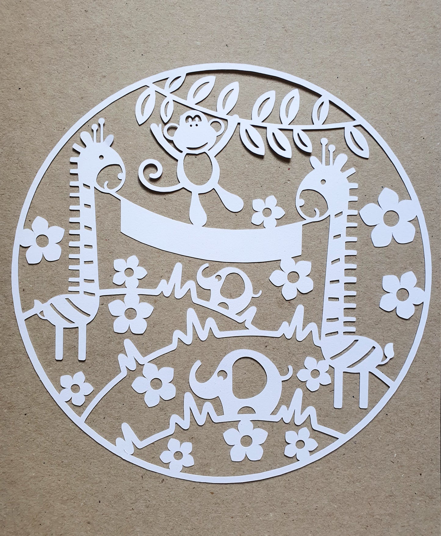 Papierdekoration Tiere