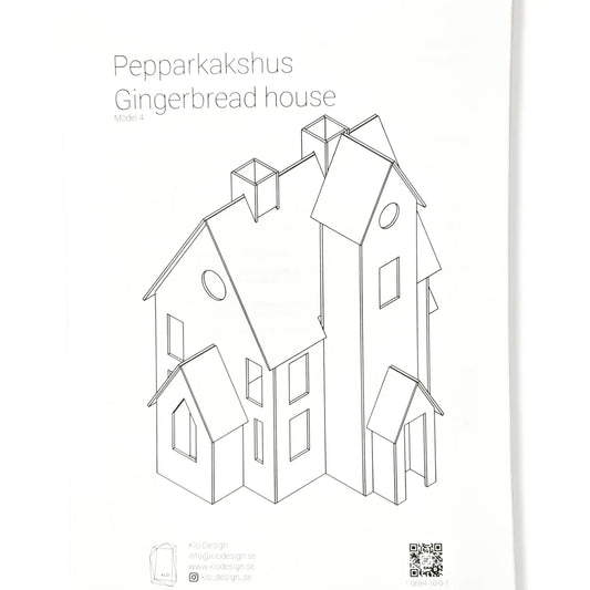 Lebkuchenhaus Modell 4 - Vorlagen