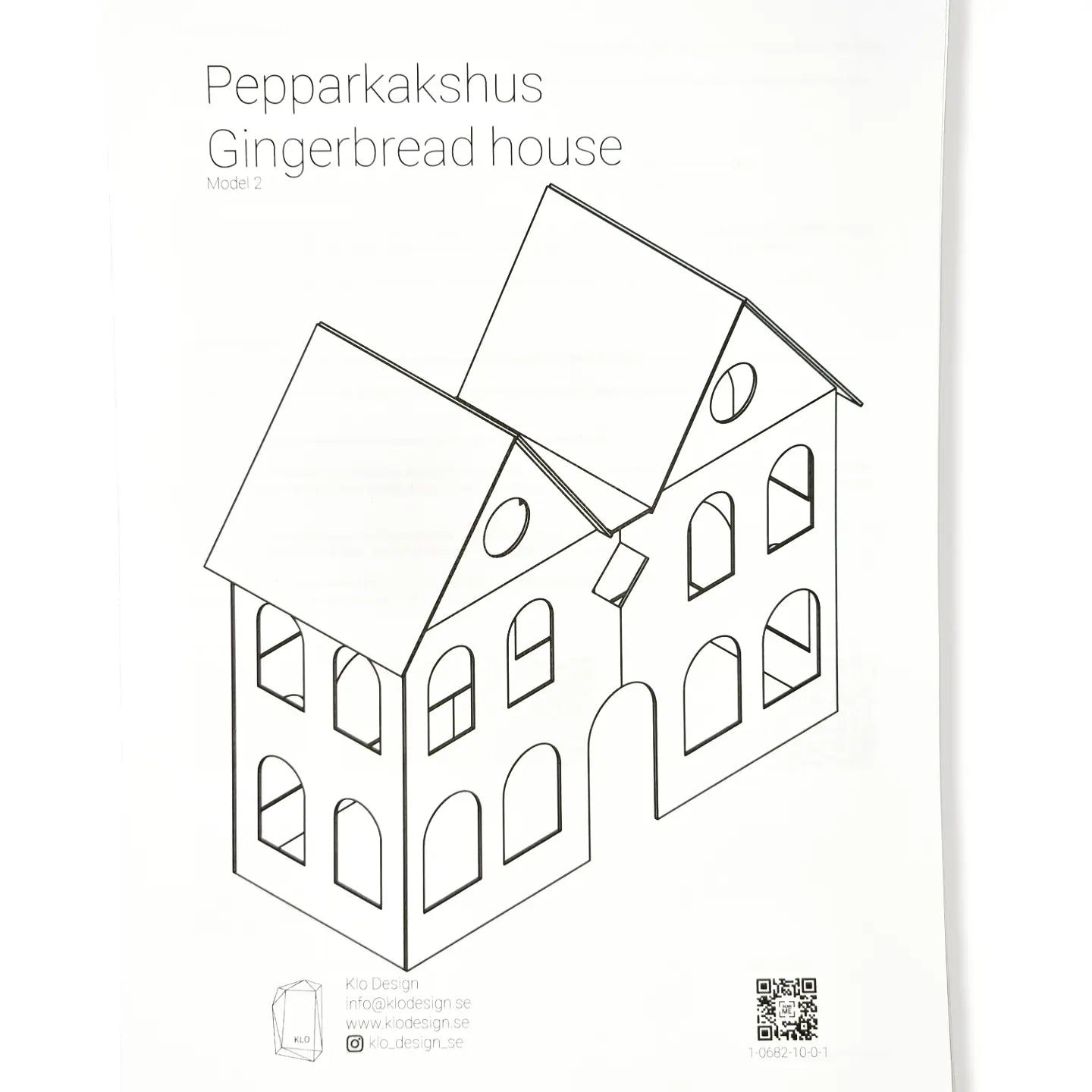 Pepparkakshus modell 2 - mallar