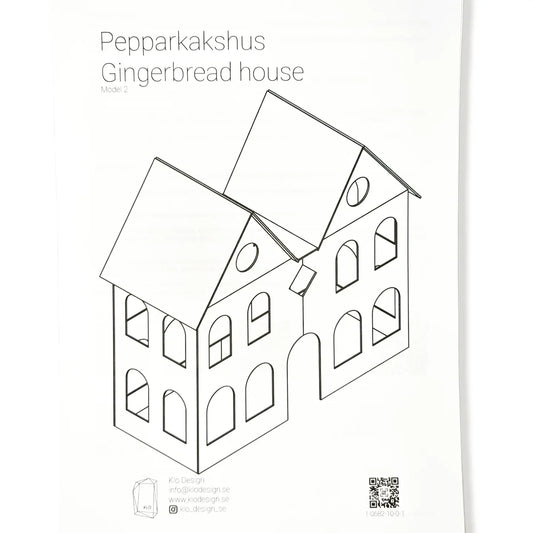 Lebkuchenhaus Modell 2 - Vorlagen