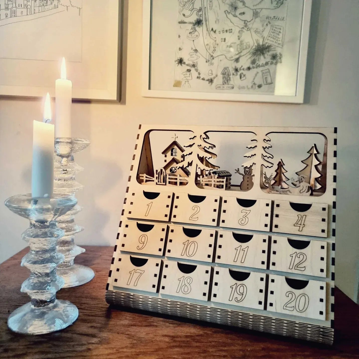 Adventskalender Holz