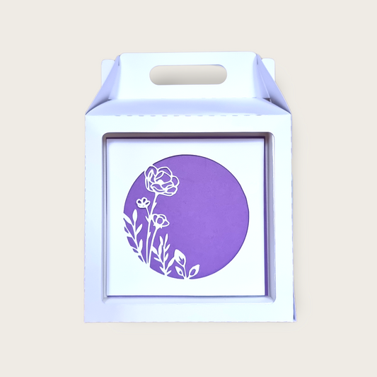 Geschenkbox mit Blume