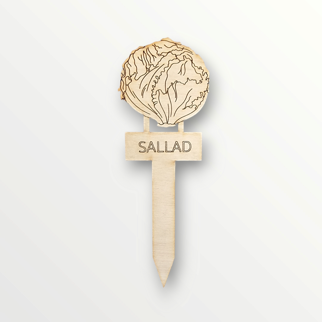 Växtetikett sallad