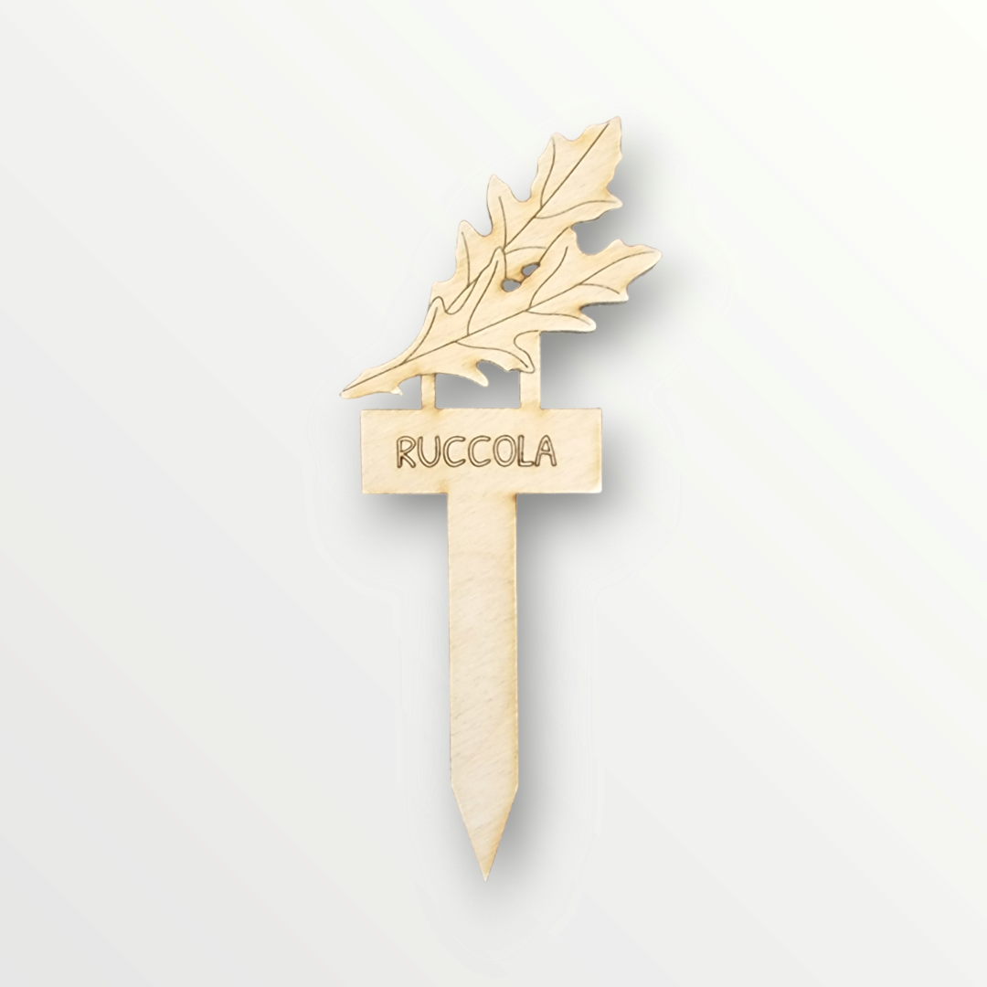 Pflanzenetikett Rucola