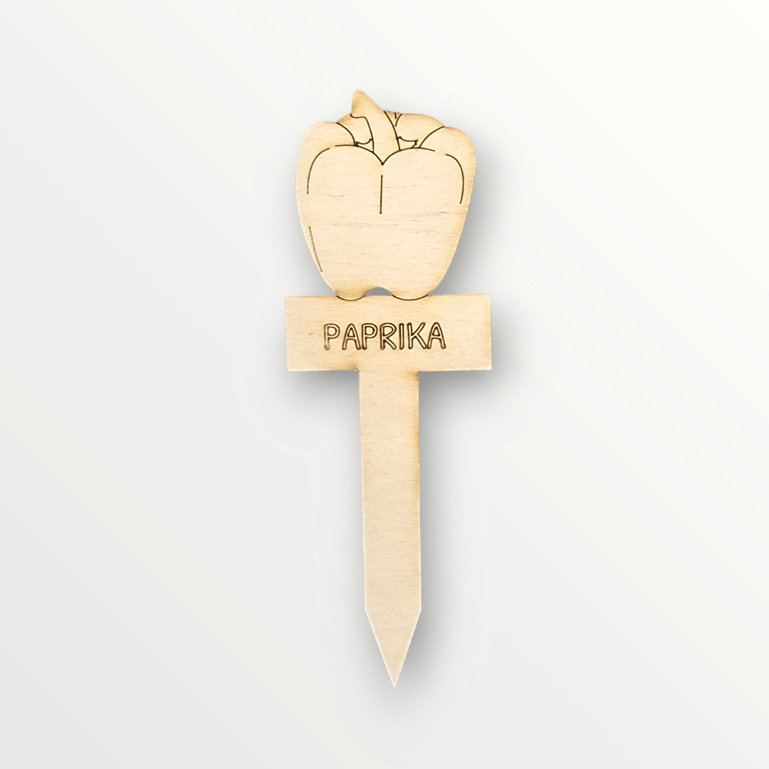 Pflanzenetikett Paprika