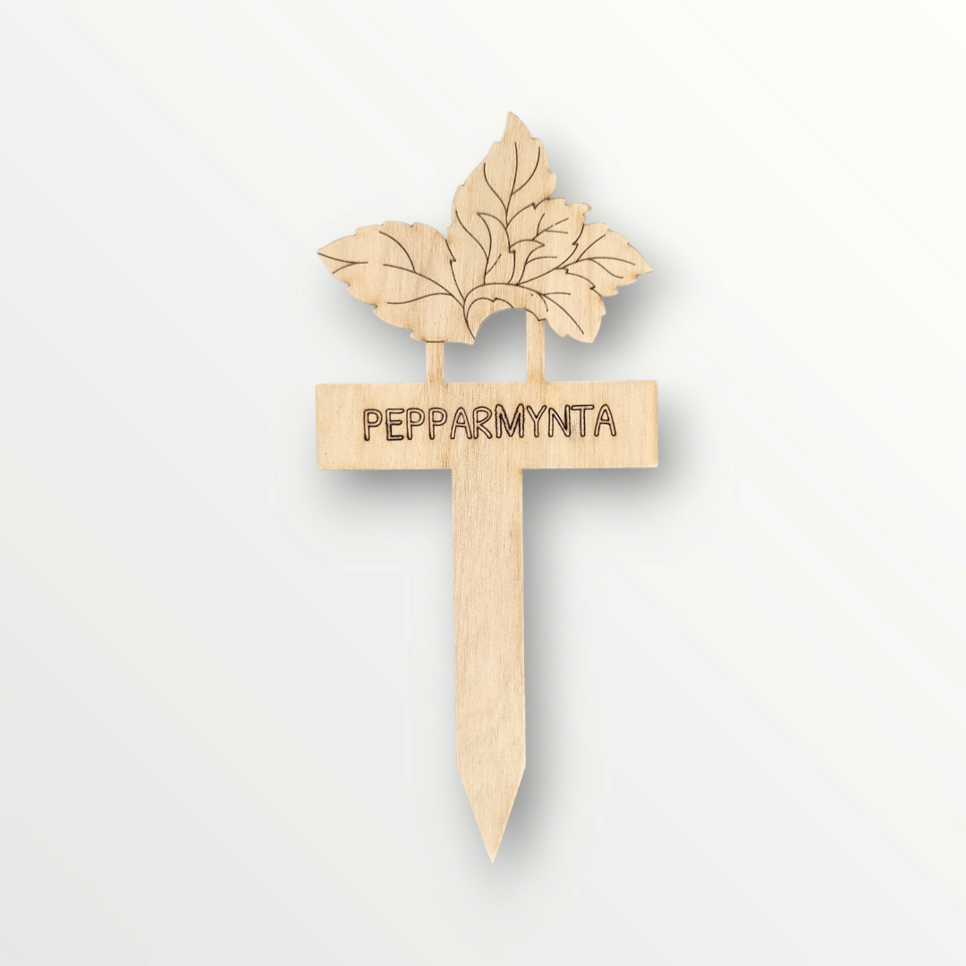 Växtetikett pepparmynta