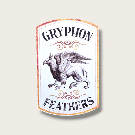 Stickers Halloween - gryphon feathers