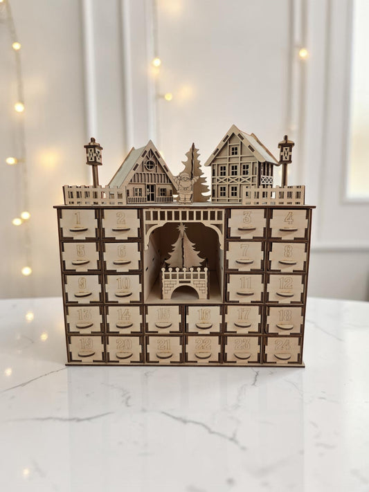 Adventskalender trä modell 2