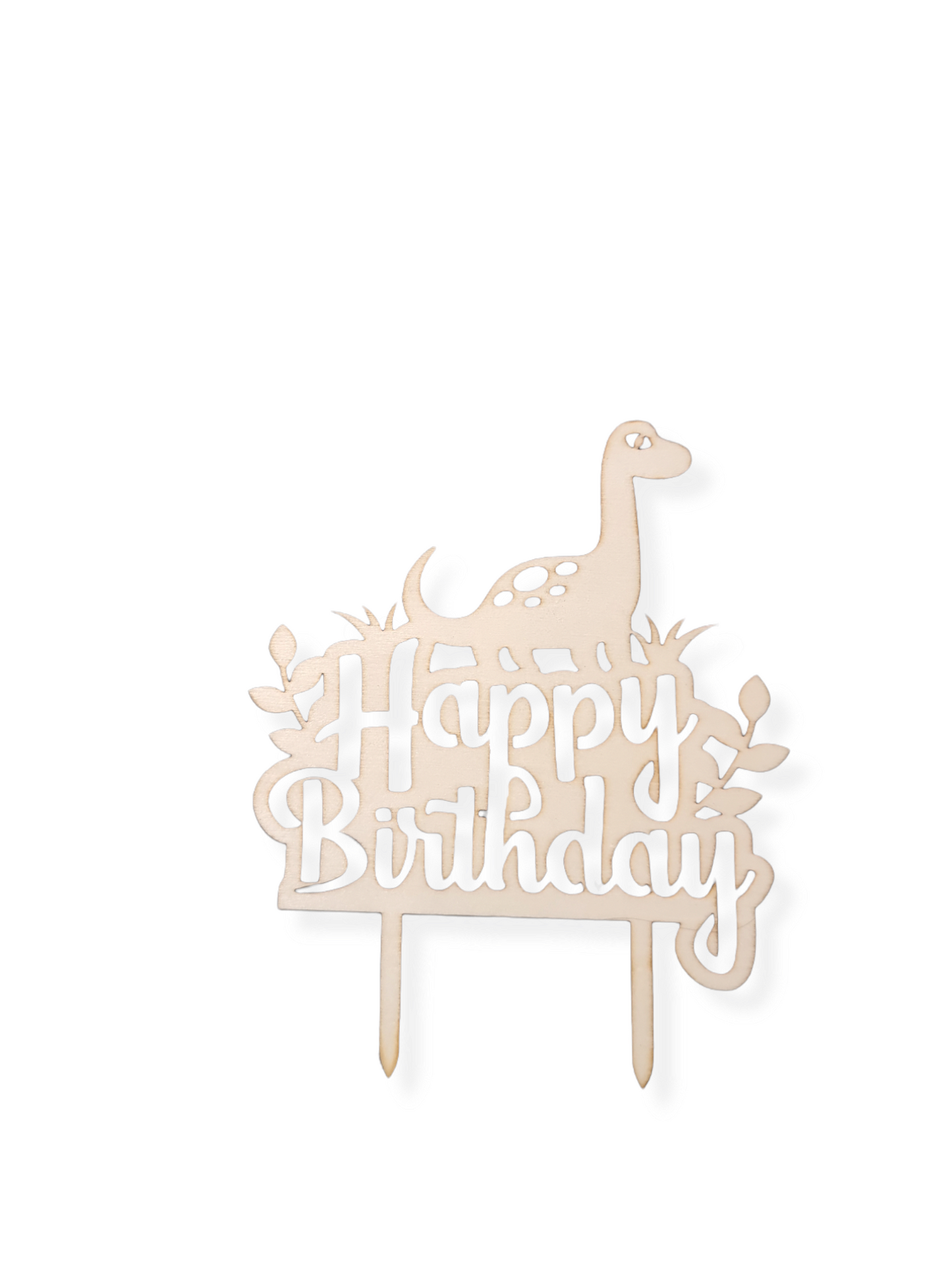 Happy Birthday cake topper dino